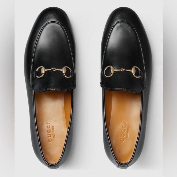 WOMEN'S GUCCI JORDAAN LEATHER LOAFER - Picture 1 of 5